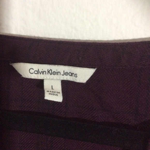 Calvin Klein flannel blouse - Picture 2 of 3